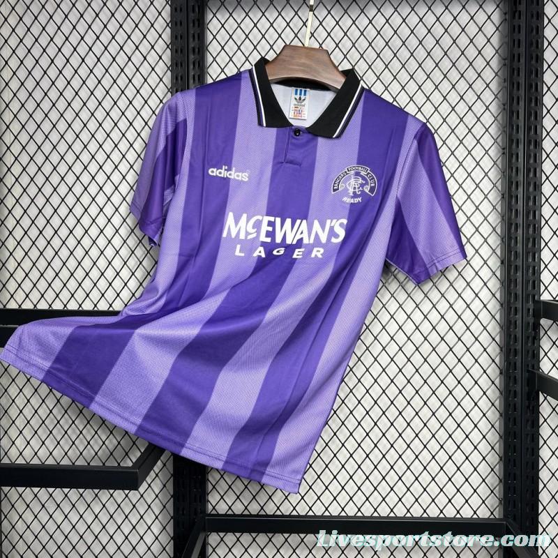 Retro 94/95 Glasgow Rangers Third Purple Jersey