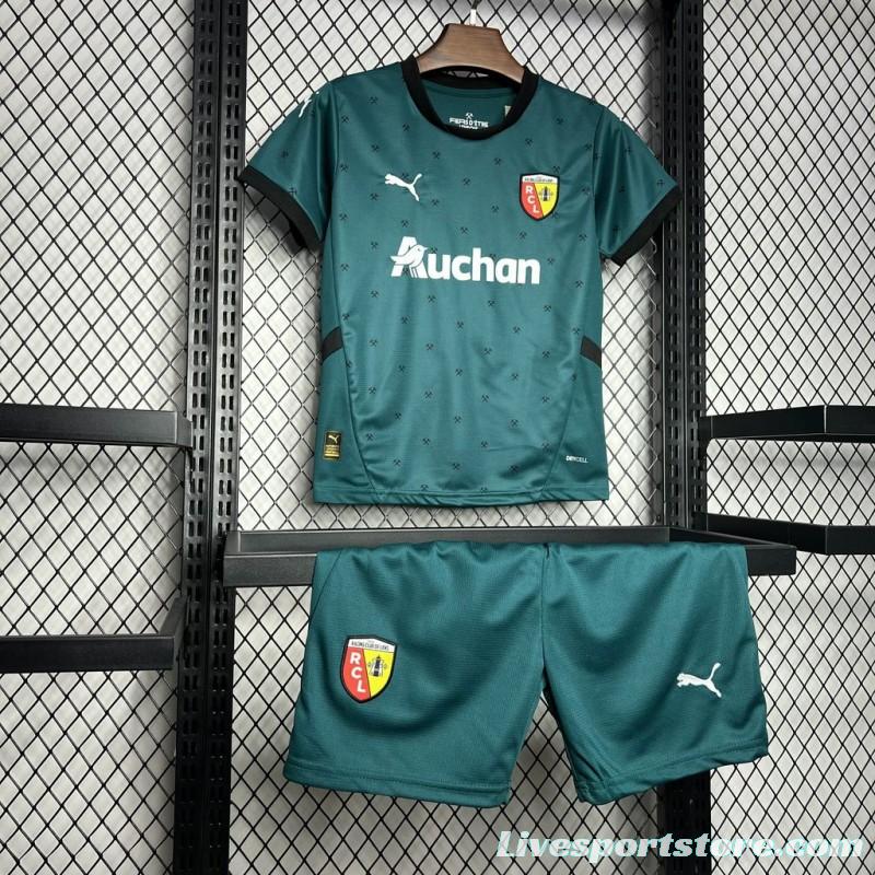 24/25 Kids RC Lens Away Green Jersey