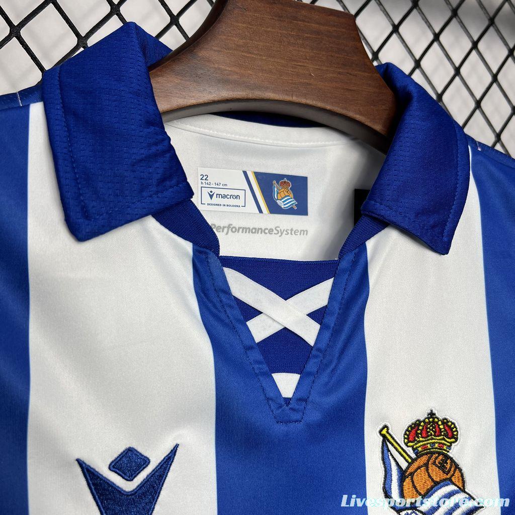 24/25 Real Sociedad Home Kids Kit