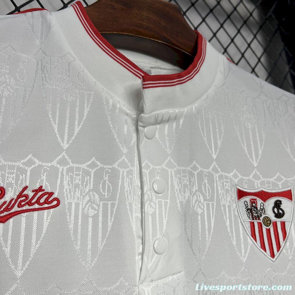 Retro 91/92 Sevilla FC Home Jersey