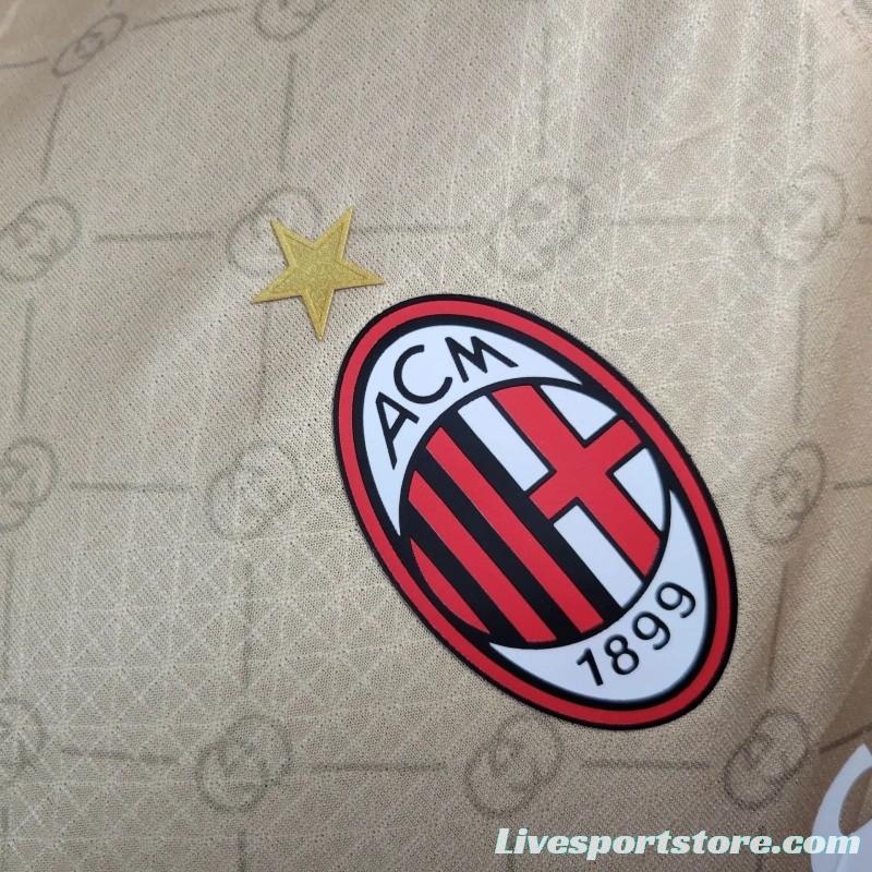 Player Version 24/25 AC Milan x Gucci Golden 125th Anniversary Jersey