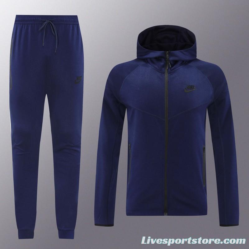 24/25 Nike Navy Hoodie Full Zipper Jacket +Long Pants