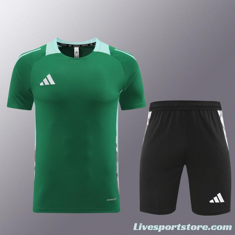 24/25 Adidas Green Short Sleeve Jersey+Shorts