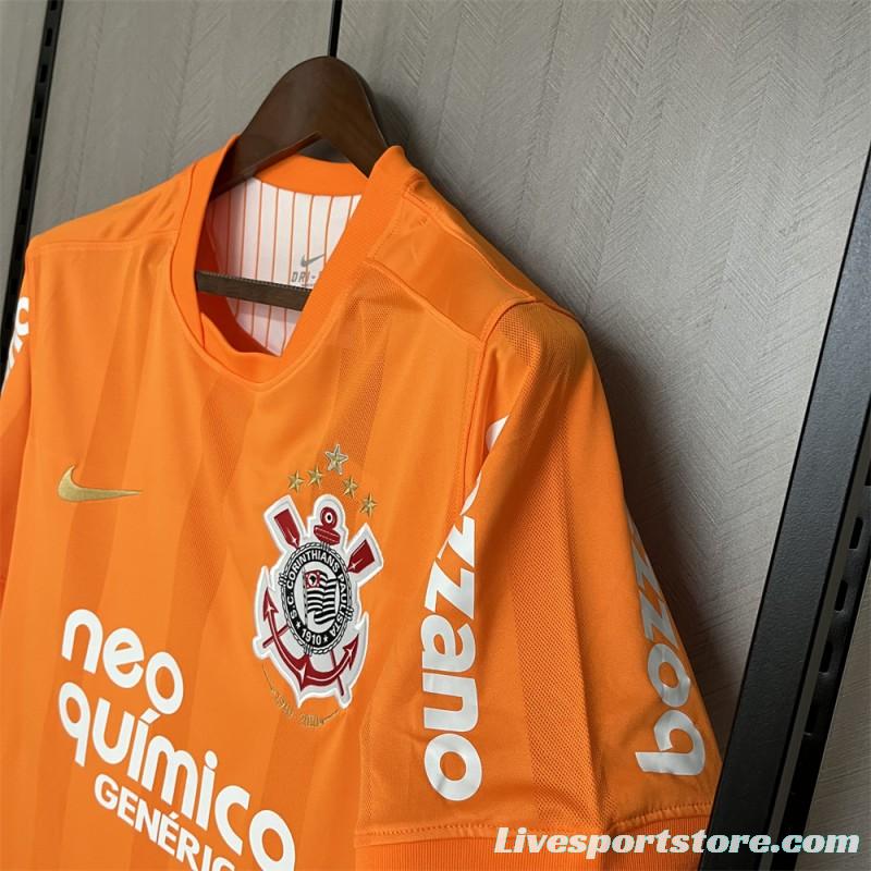 2010 Retro Corinthians Goalkeeper Orange Jersey