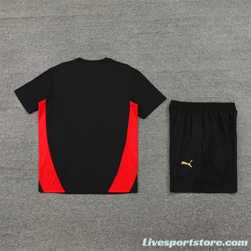 24/25 AC Milan Black Short Sleeve Jersey+Shorts