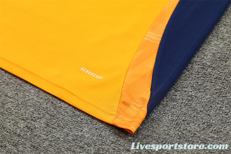 24/25 Juventus Orange/Navy Short Sleeve Jersey+Shorts