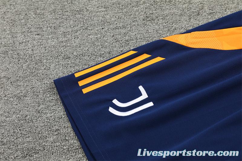 24/25 Juventus Orange/Navy Short Sleeve Jersey+Shorts