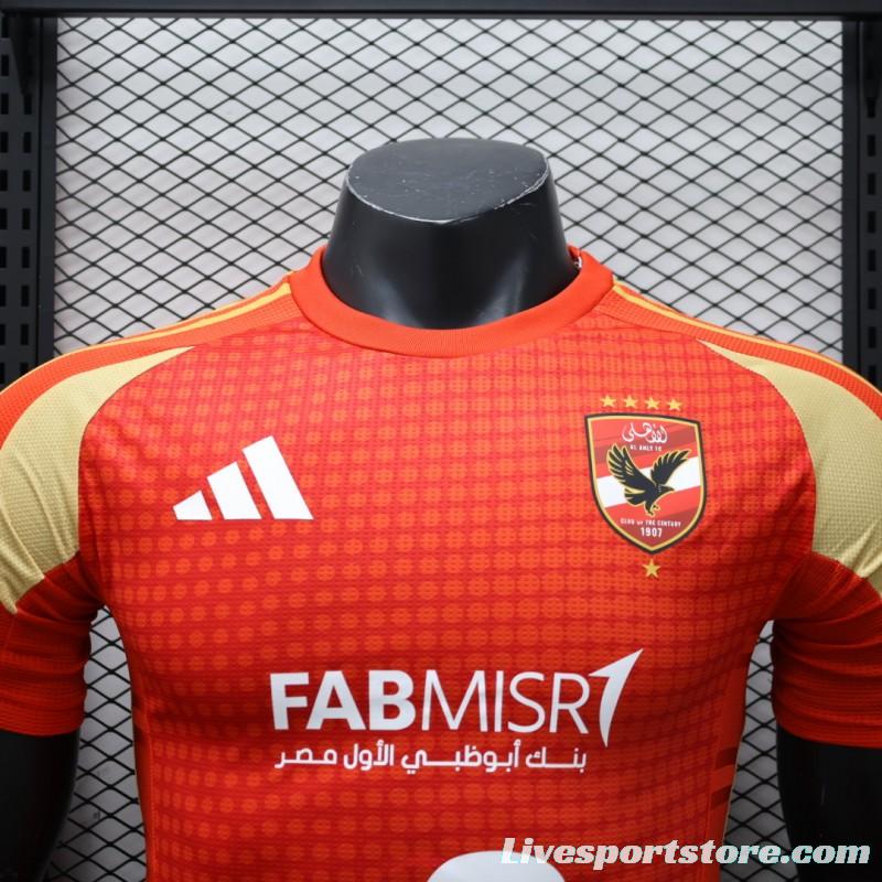 Player Version 24/25 Egypt Al Ahly Home Jersey