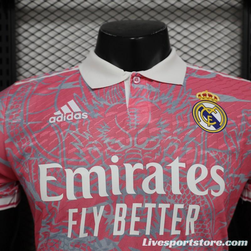 Player Version 24/25 Real Madrid Pink Dragon Special Jersey