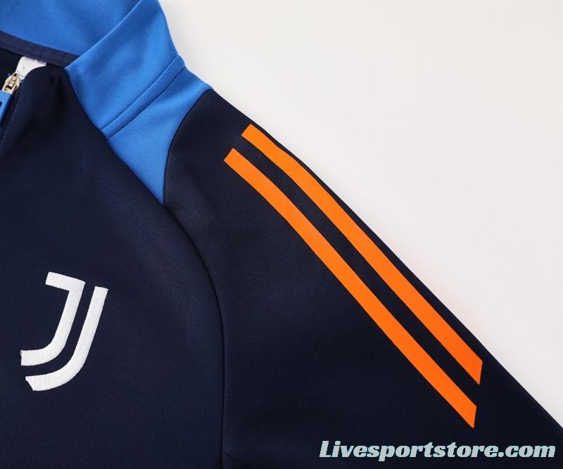 24/25 Juventus Blue Full Zipper Jacket +Long Pants