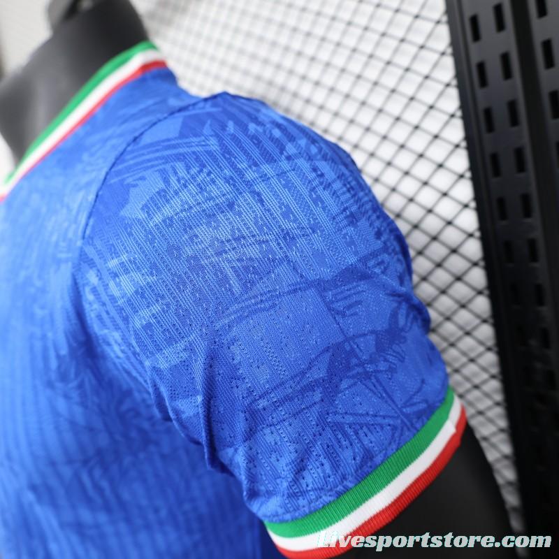 Player Version 2024 Italy Michelangelo Blue Special Training Jersey