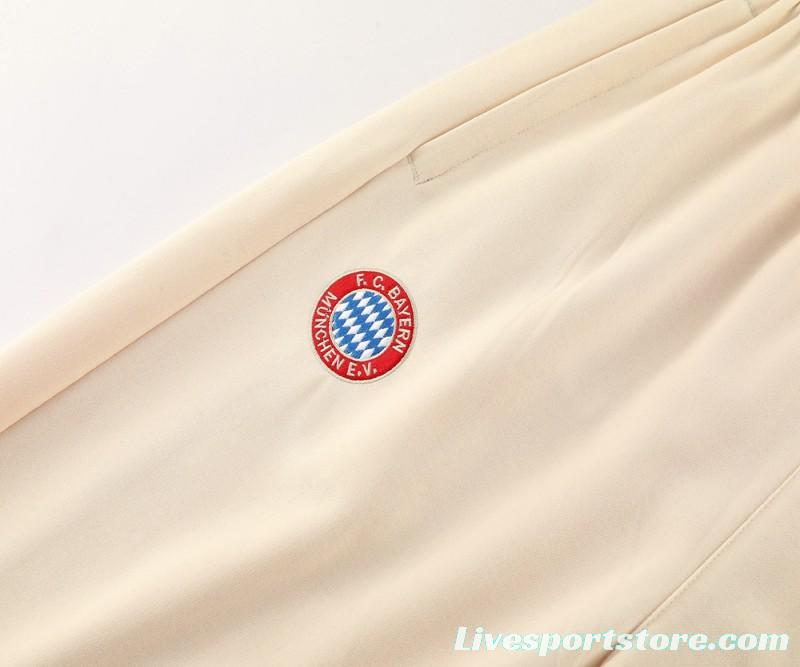 24/25 Bayern Munich Beige Hoodie Jacket +Long Pants