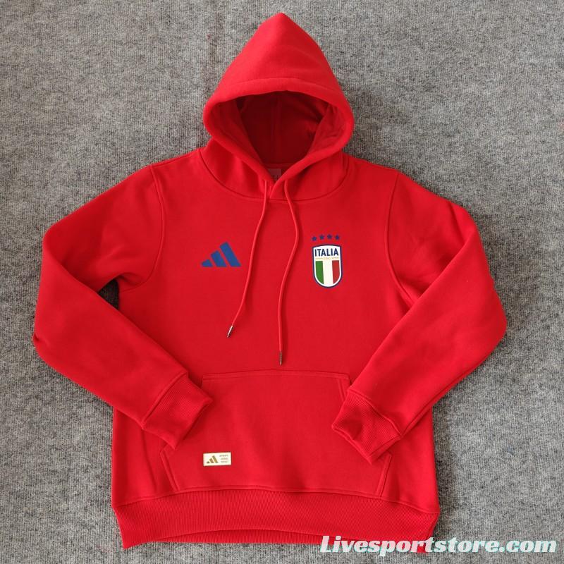 2024 Italy Navy/Red/Black/Beige/Grey Hoodie WIth Black Badge