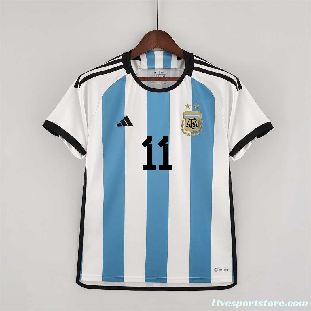 2022 Argentina Home Soccer Jersey