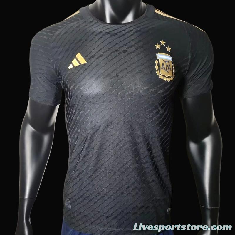 Player Version 3 Argentina 2022 Argentina Black Special Jersey