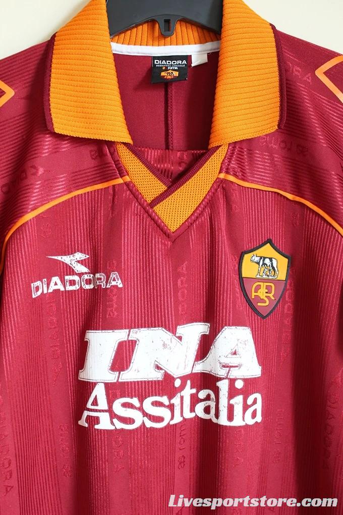 Retro 99/00 AS Roma Home Jersey