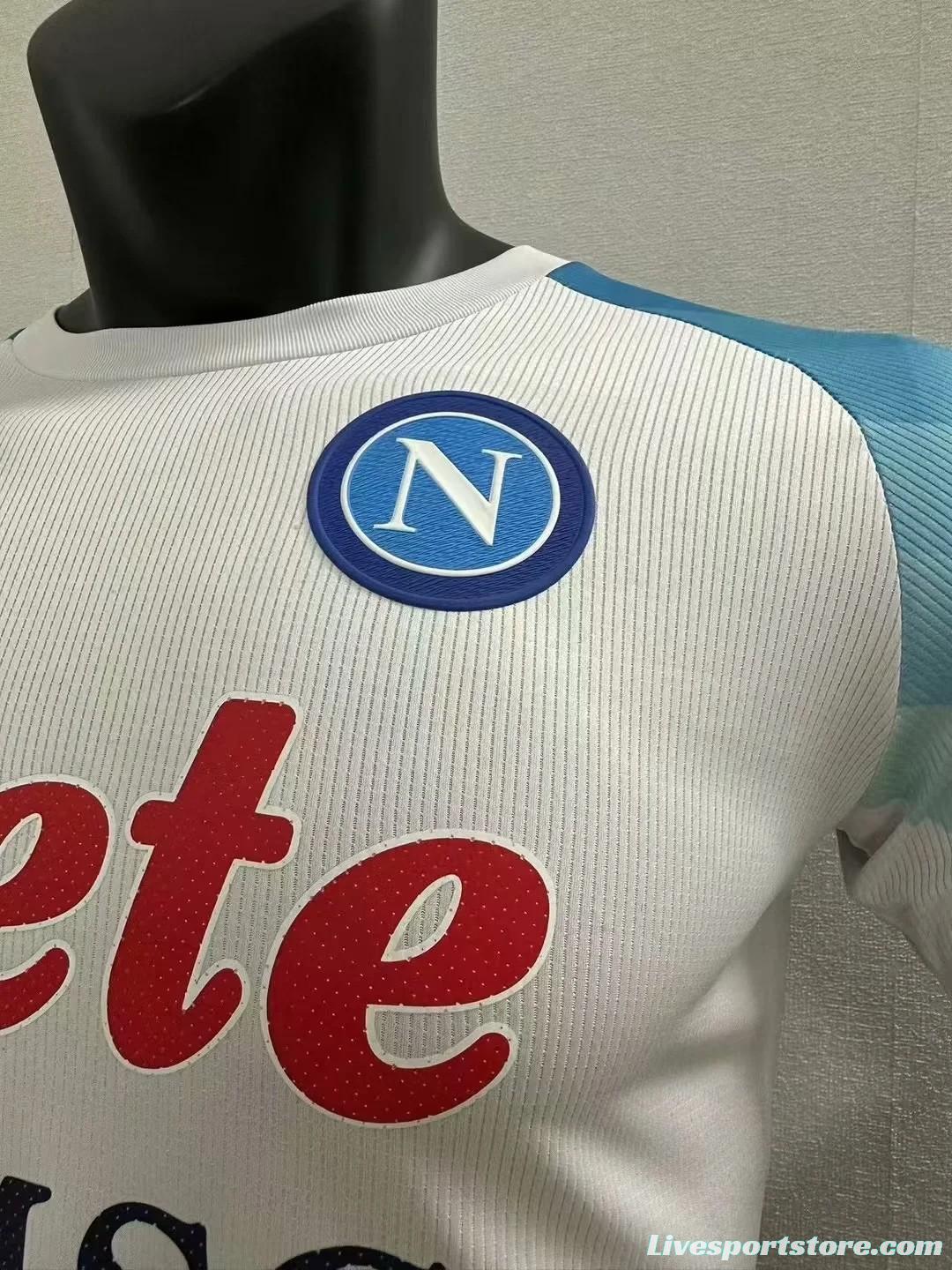 22/23 SSC Napoli Face Game White Jersey