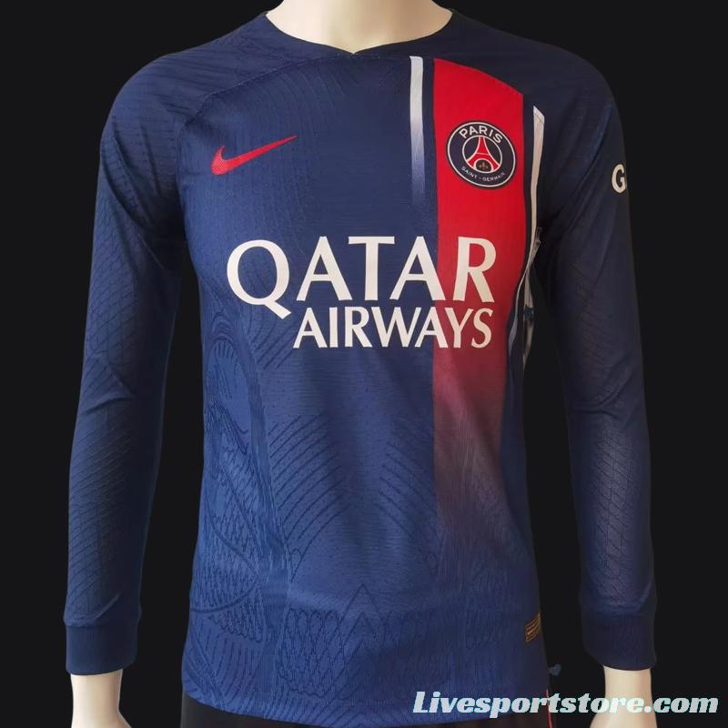 Player Version 23/24 PSG Home Long Sleeve Jersey