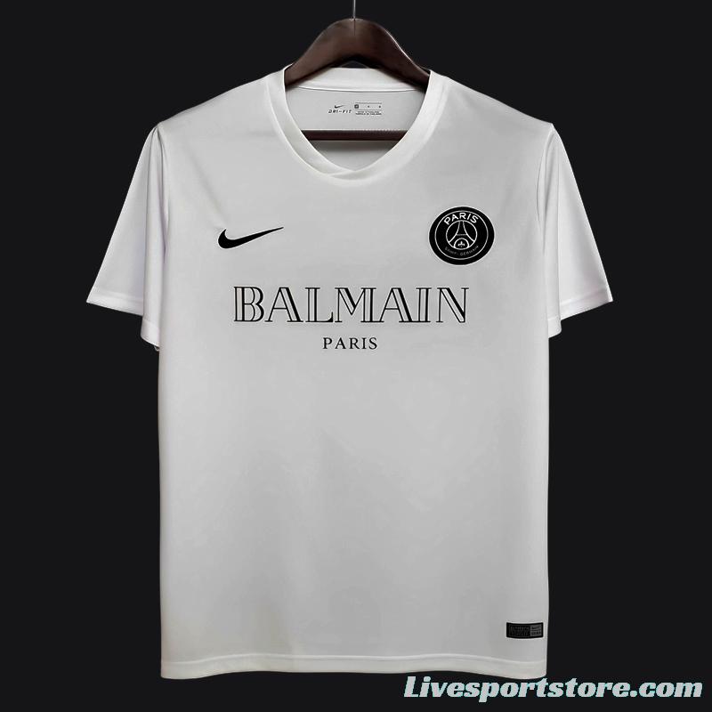 Retro 2020 PSGx Balmain White Jersey