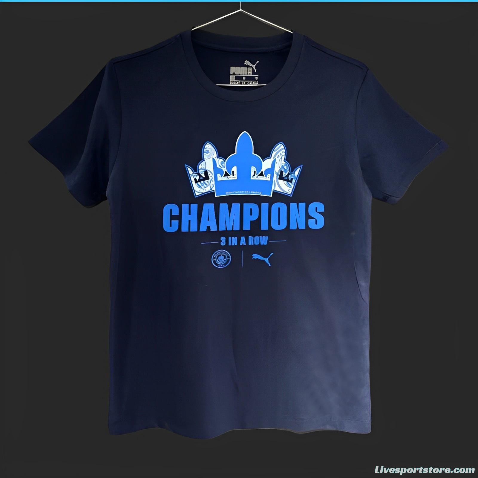 23/24 Manchester City Navy Champion T-Shirt