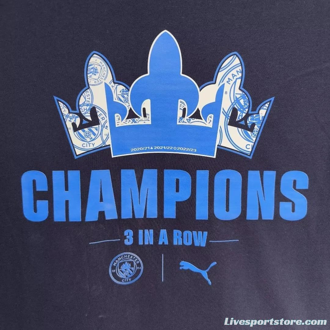 23/24 Manchester City Navy Champion T-Shirt