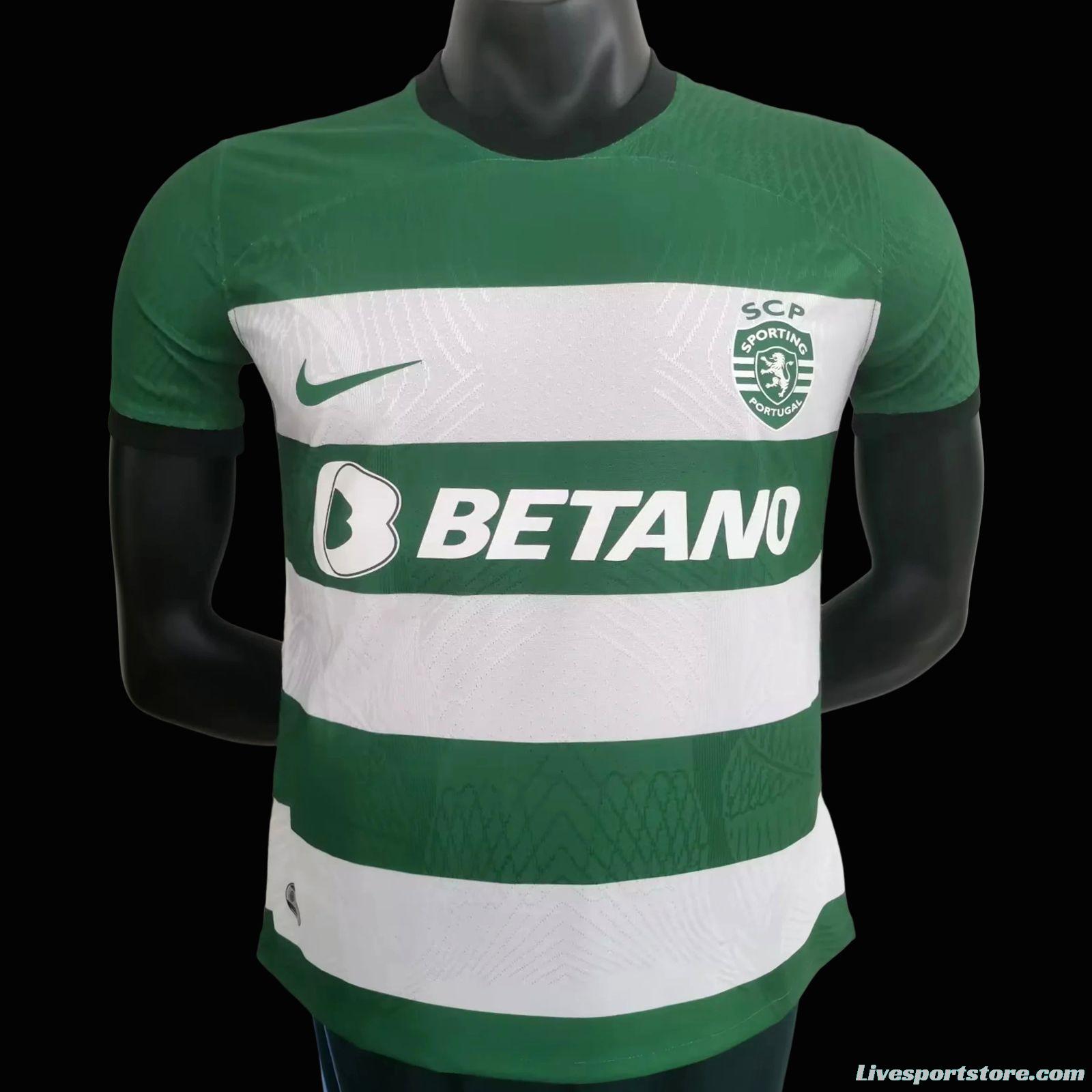 Player Version 23/24 Sporting Lisbon Home Jersey