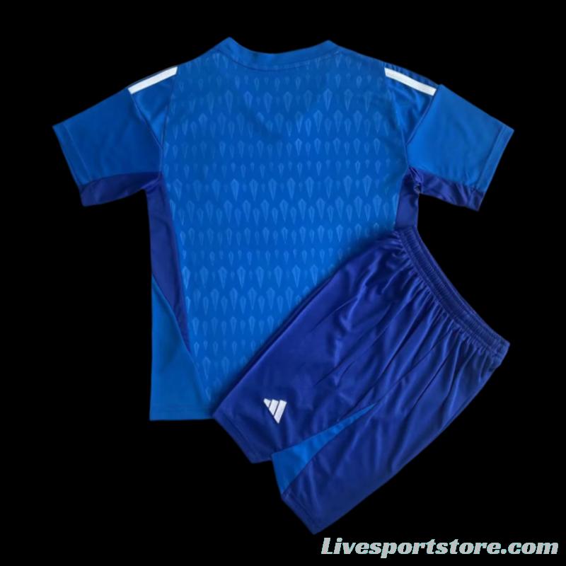 2023 Kids Argentina Blue Goalkeeper Jersey