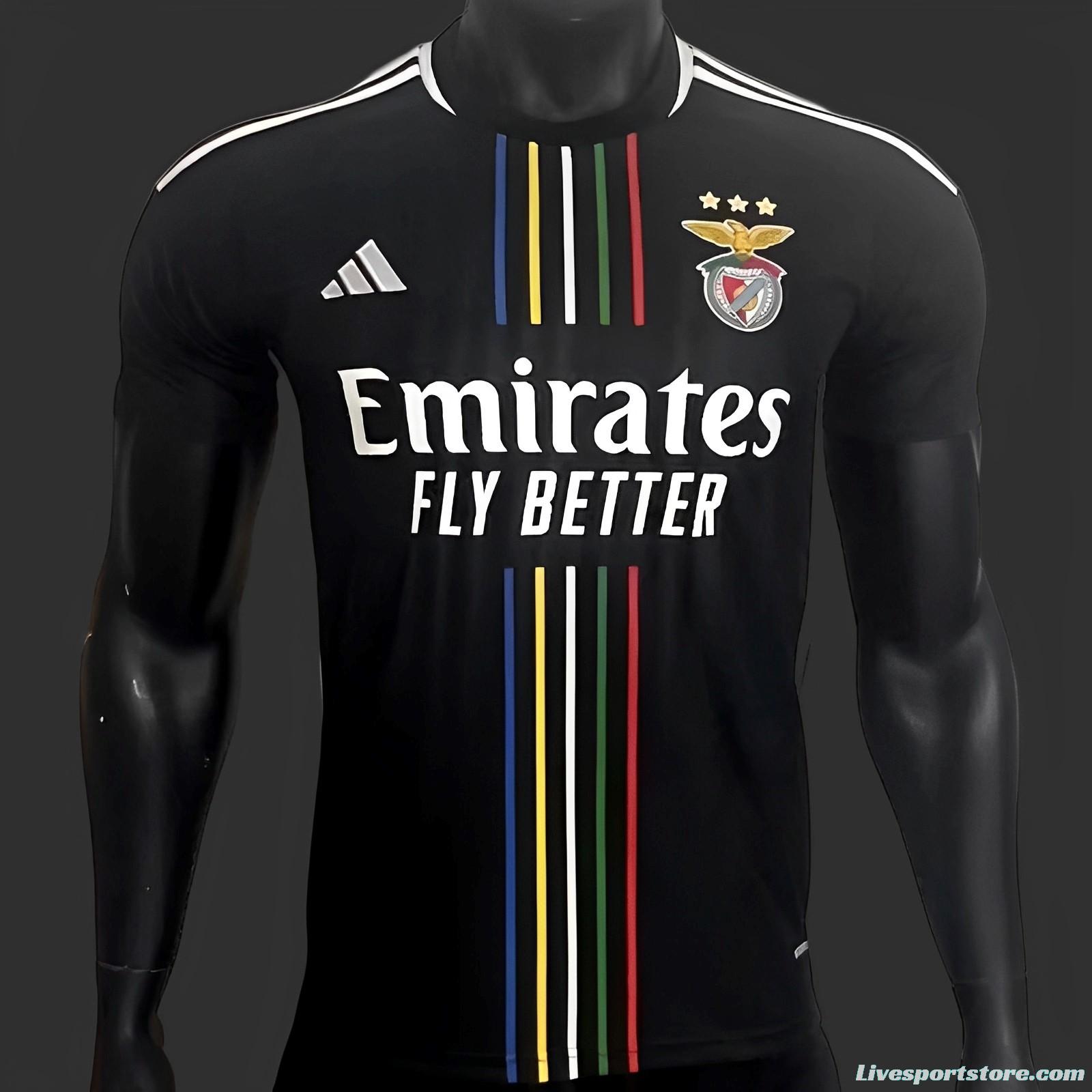 Player Version 23/24 Benfica Away Black Jersey