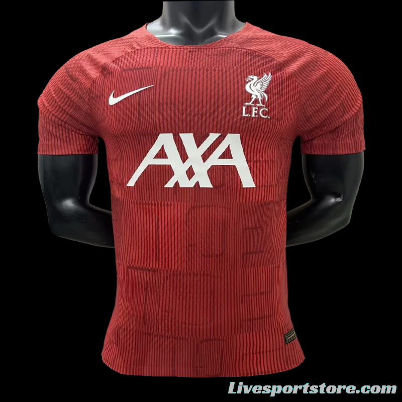 Player Version 23/24 Liverpool Red Pre-Match Training Jersey