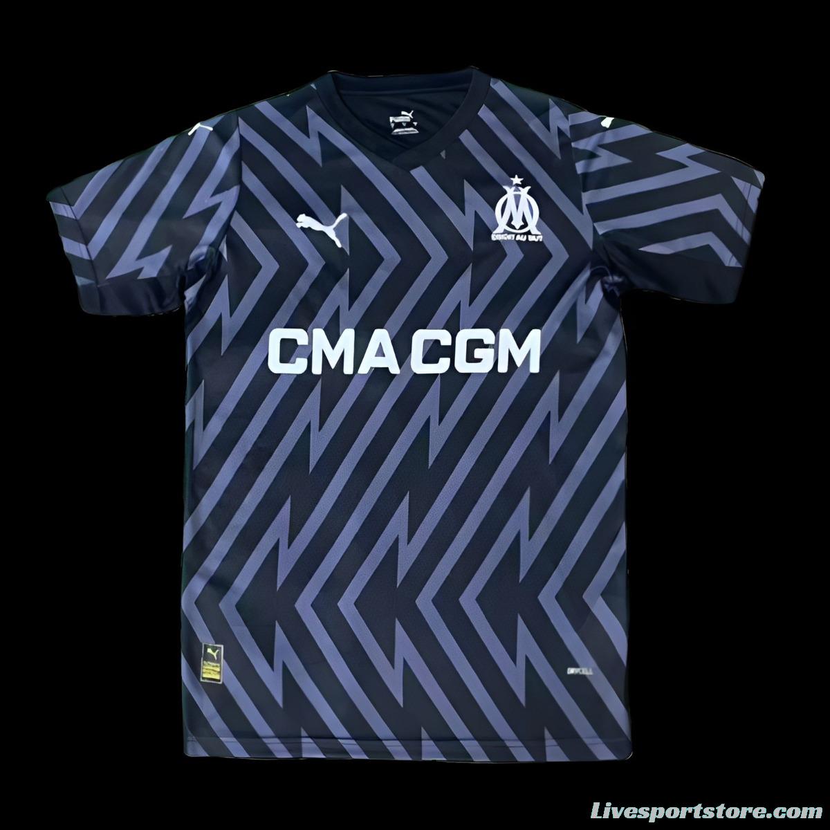 23/24 Olympique Marseille Black Goalkeeper Jersey