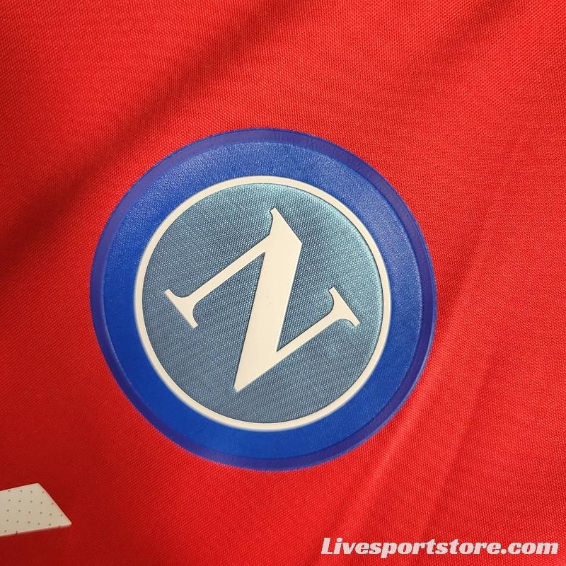 23/24 Napoli Red pre-Match Jersey