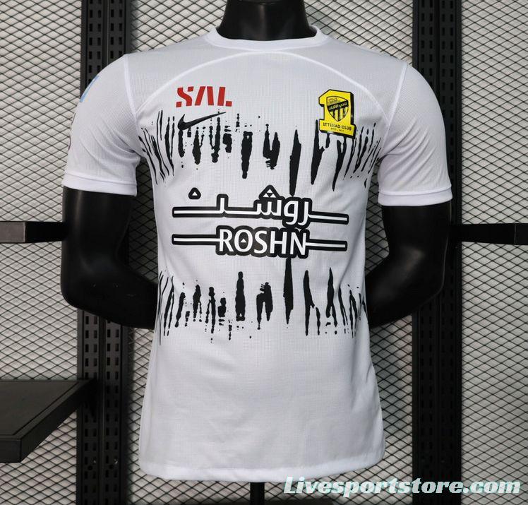 Player Version 23/24 Al-Ittihad Away White Jersey