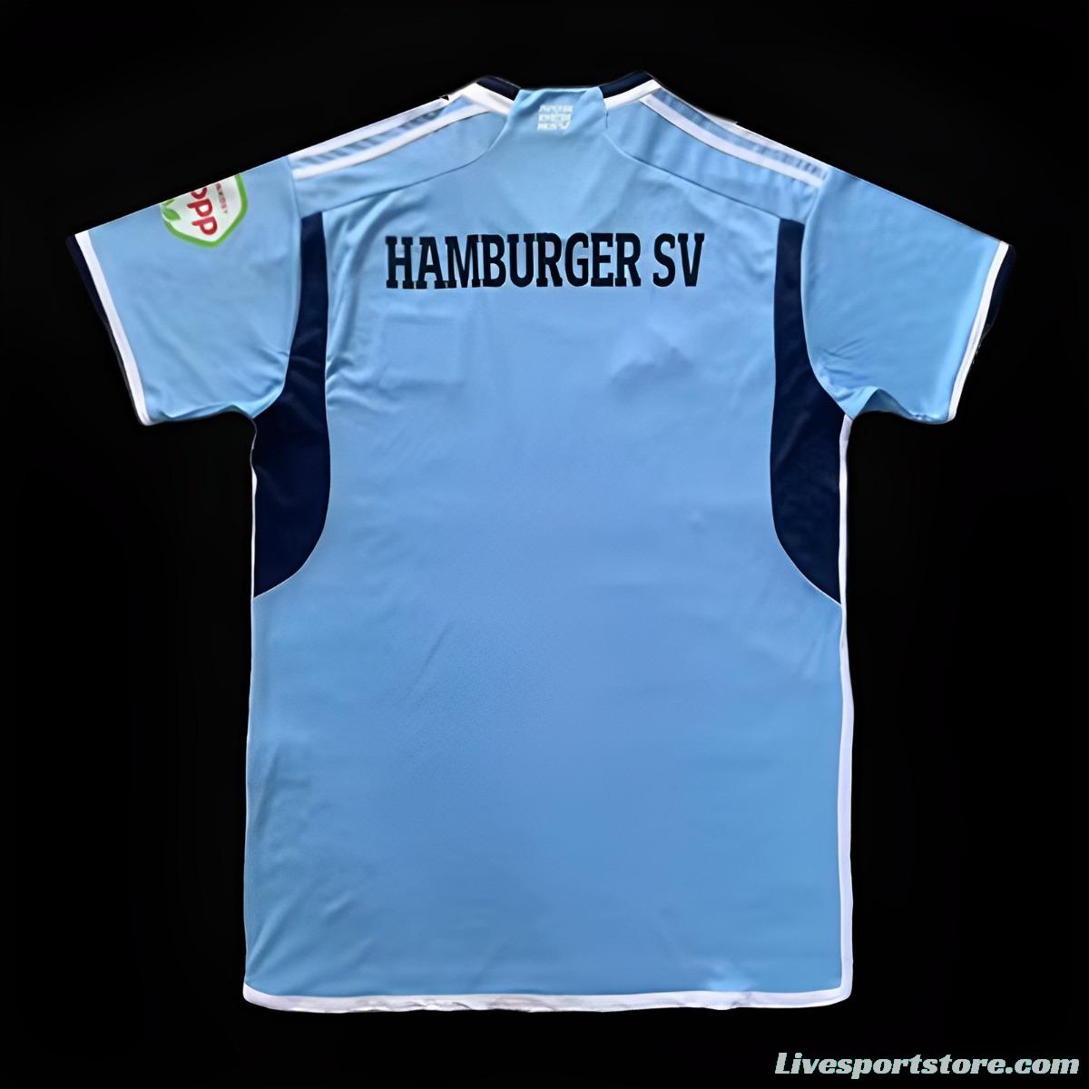 23/24 Hamburger SV Away Blue  Jersey