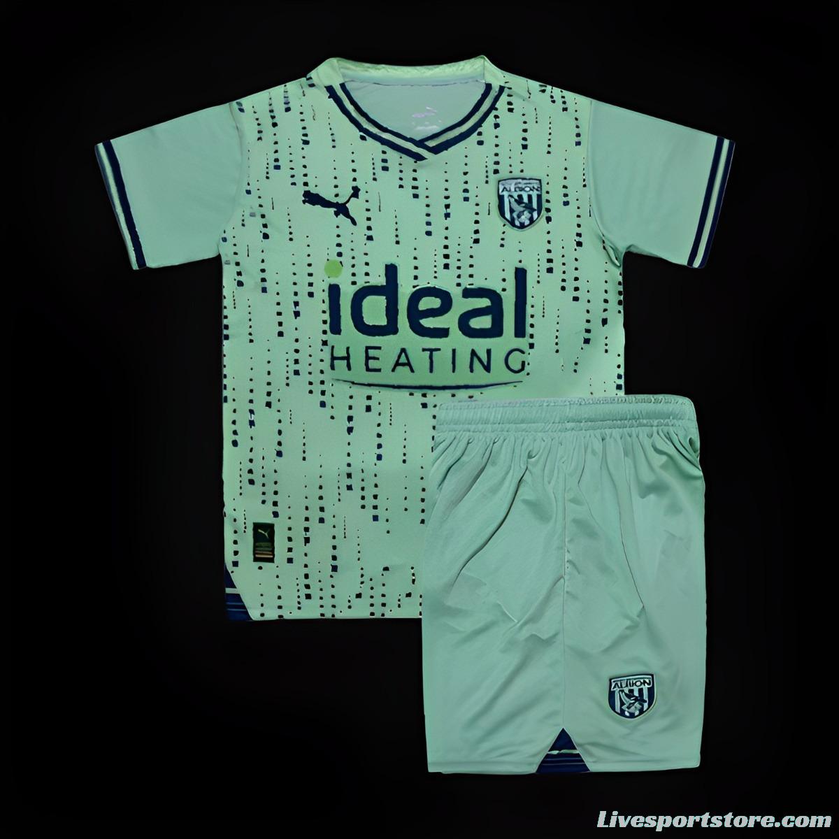 23/24 Kids West Bromwich Away Green Jersey