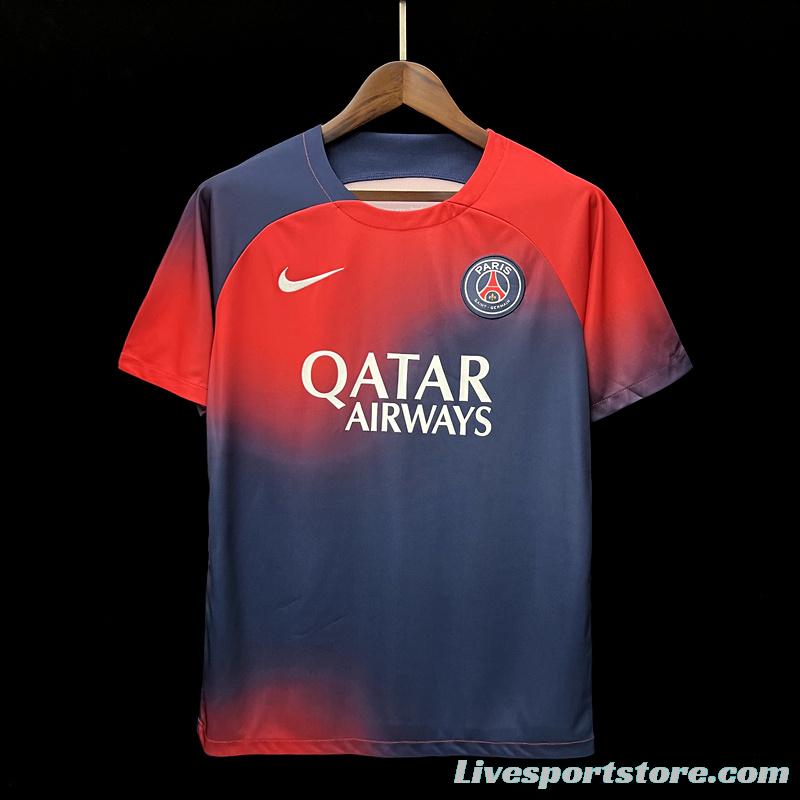 23/24 PSG Red Blue Training Jersey