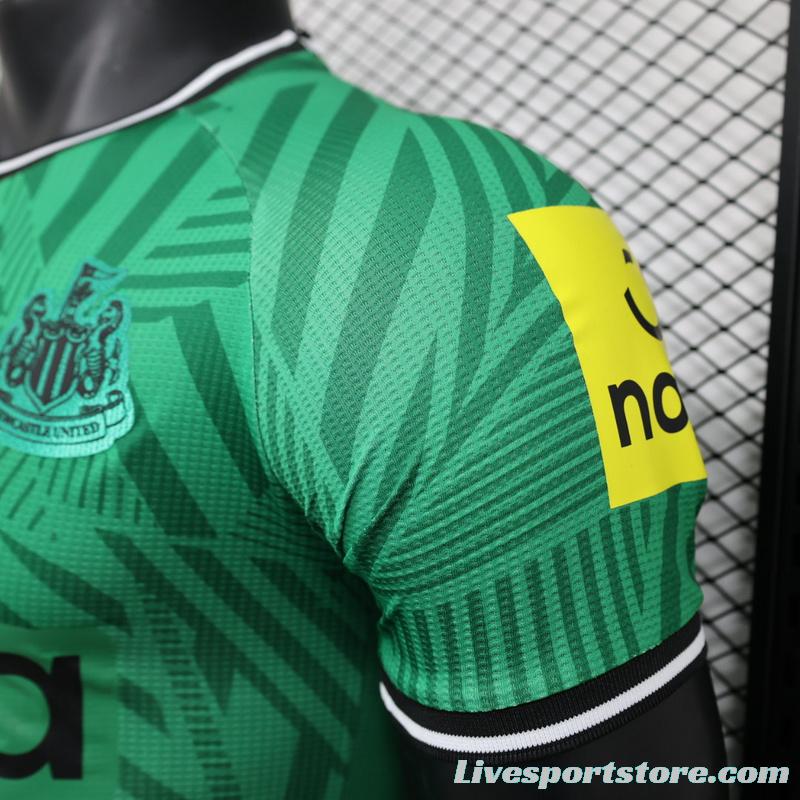 Player Version 23/24 Newcastle United Away Green Jersey