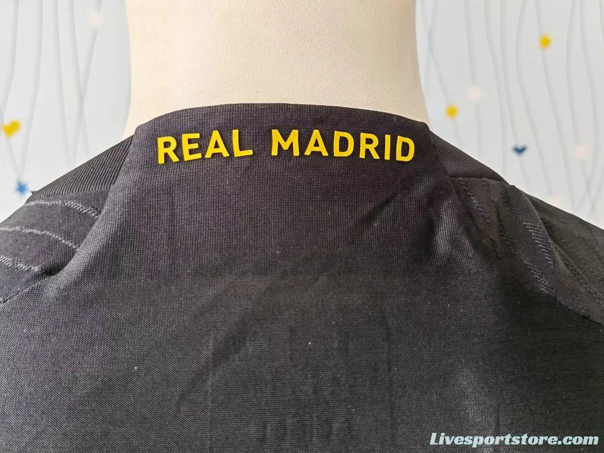 Player Version 23/24 Real Madrid Away Long Sleeve Third Black Jersey