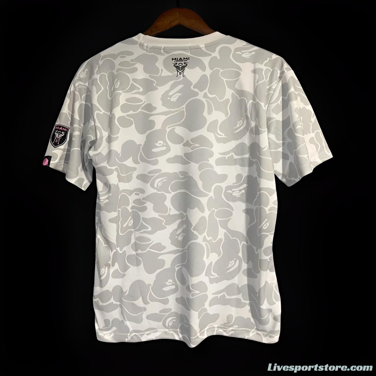 23/24 BAPE x Inter Miami CF Camo White T-Shirt