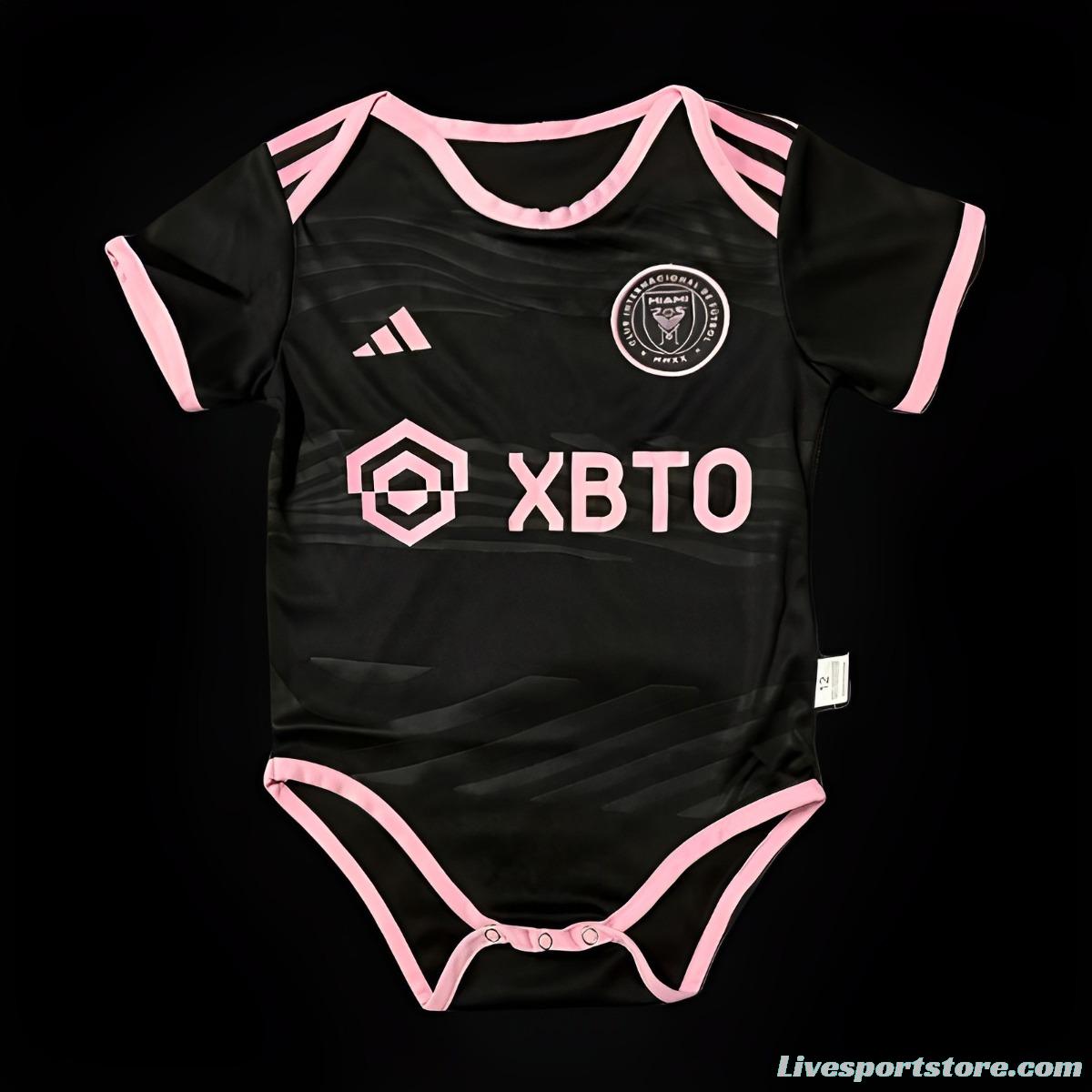 23/24 Inter Miami Away Black Baby Jersey（6-18Month）