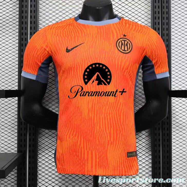 Player Version 23/24 Inter Milan Third Orange Jersey