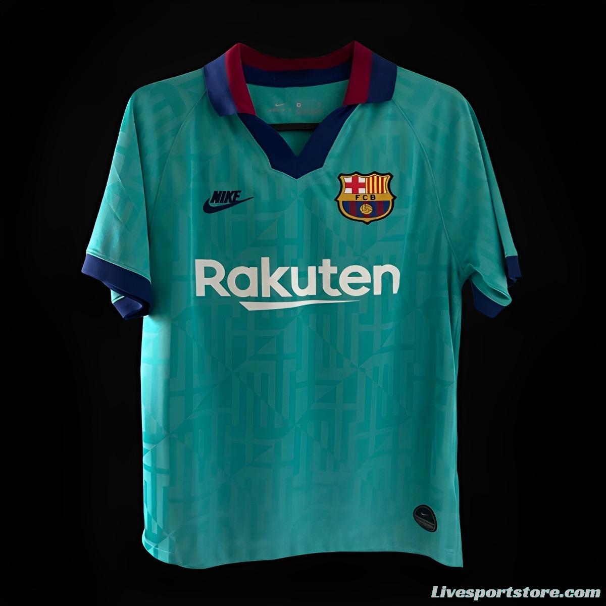 Retro 19/20 Barcelona Third Blue Jersey