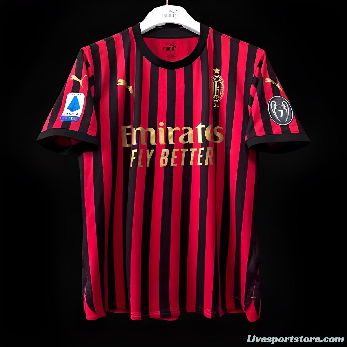 Retro 19/20 AC Milan Anniversary 120TH Home Jersey