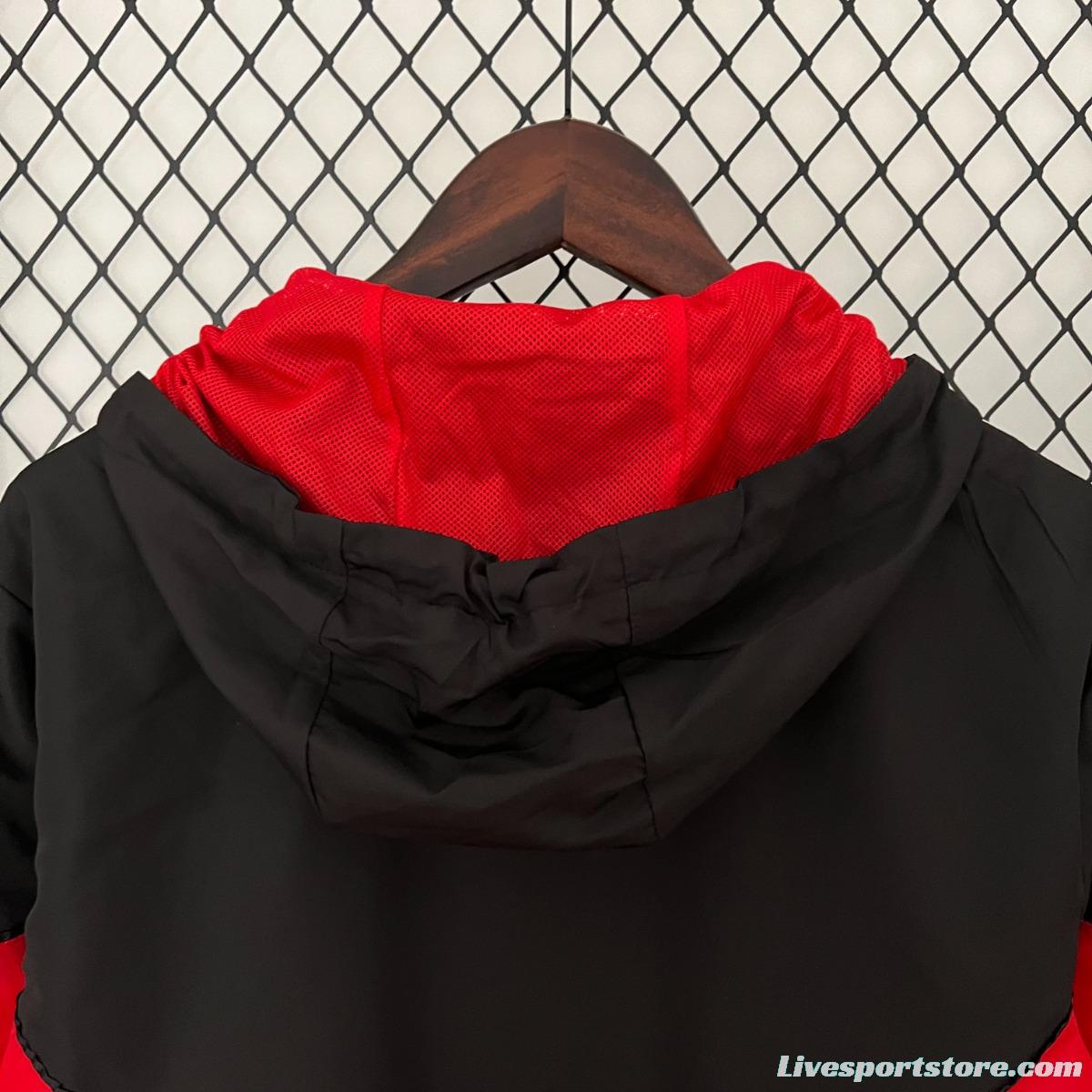 23/24 Manchester United Red/Black Windbreaker