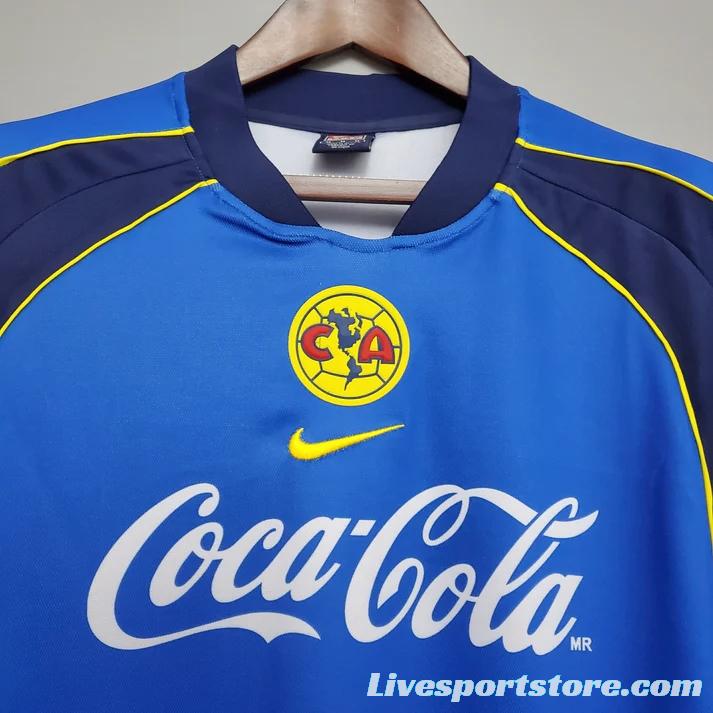 Retro 01/02 Club America Away Blue Jersey