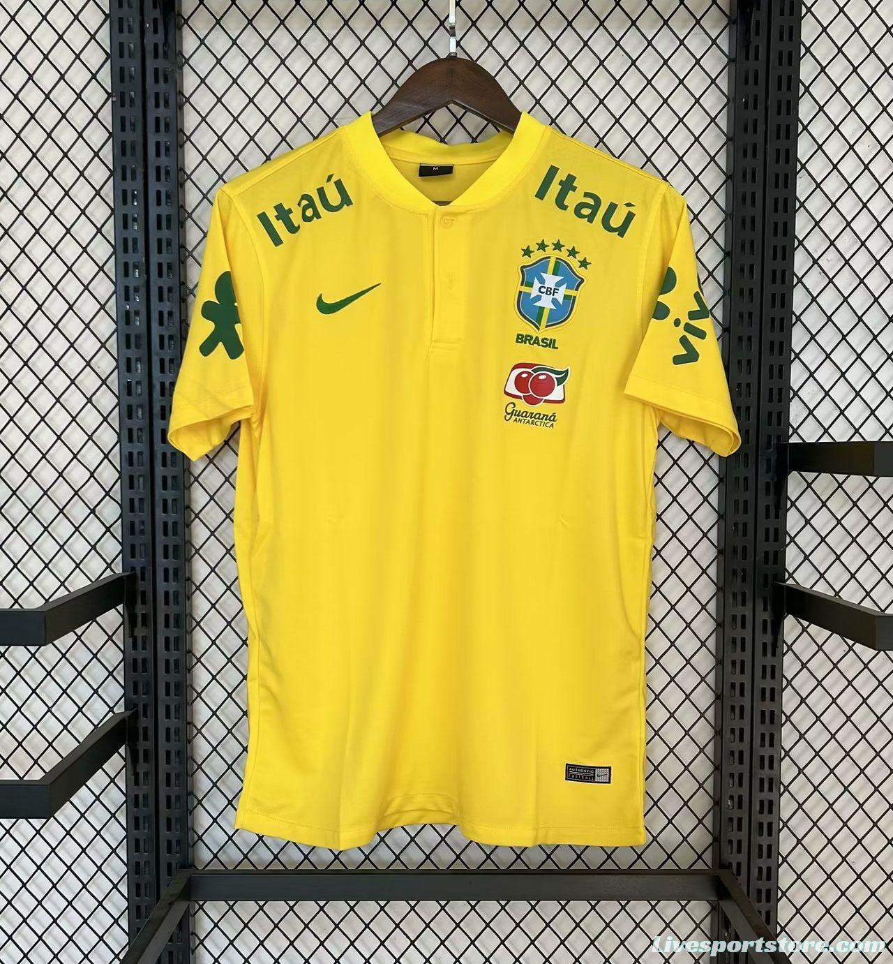 2022 Brazil Yellow POLO Jersey