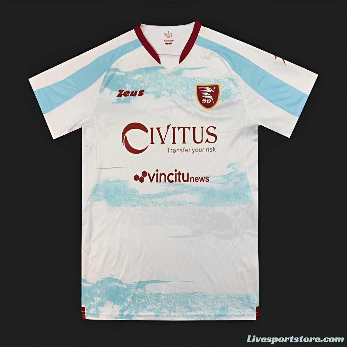 23/24 Salernitana Away White Jersey