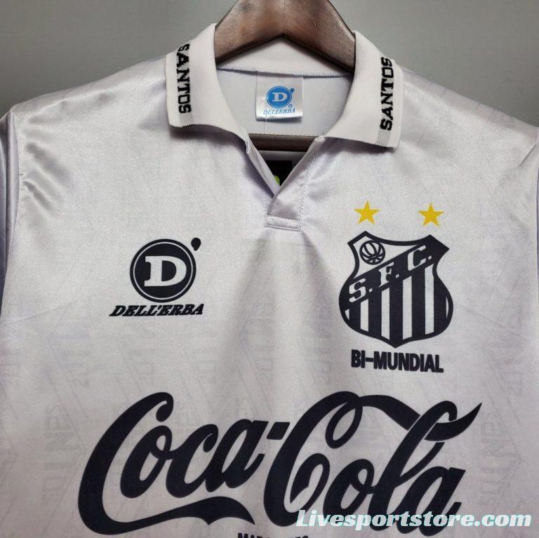 Retro 93/94 Santos Home Jersey