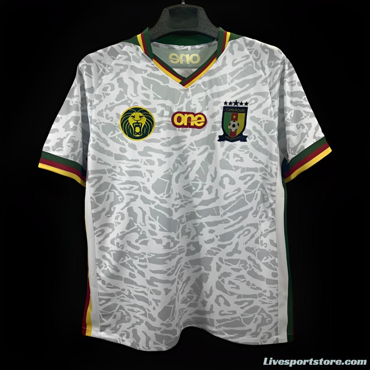 2024 cameroon White Pre-Match Training Jersey