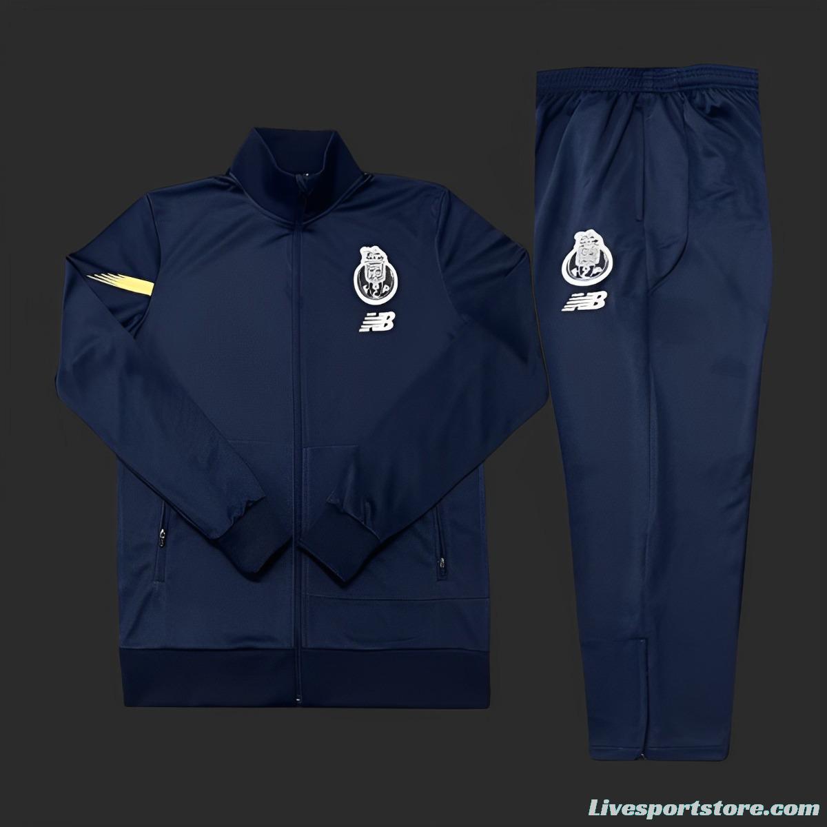 23/24 Porto Navy Full Zipper Jacket+Long Pants