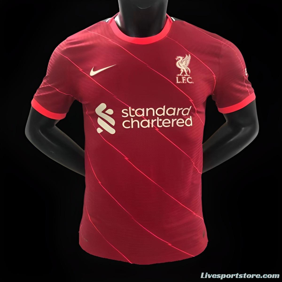 Player Version 21/22 Retro Liverpool Home Jersey